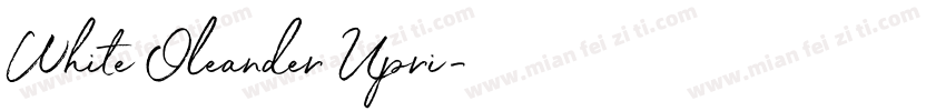 White Oleander Upri字体转换